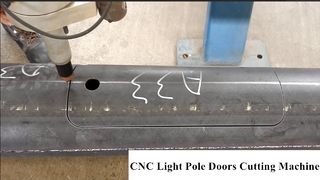 Otomatik direk kapısı kesme makinası,CNC IŞIK DİREĞİ KAPI KESME MAKİNASI
