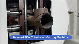 3KW Tüp Lazer Kesim Makinesi | 240mm Pnömatik Ayna | Yüksek Hızlı CNC Boru Kesici